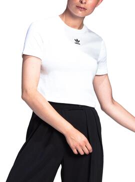 T-Shirt Adidas Crop Top Branco para Mulher