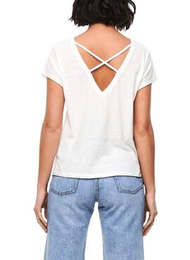 T-Shirt Only Ama Life Branco para Mulher