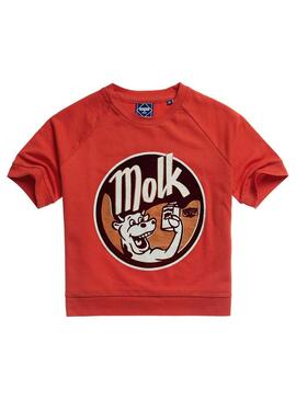 T-Shirt Superdry Workwear Cropped Vermelho Mulher