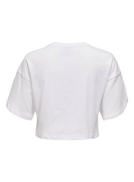 T-Shirt Only Essa Life Branco para Mulher