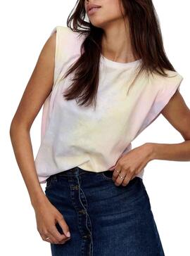 T-Shirt Only Amy Padded Branco para Mulher