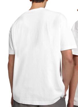 T-Shirt Napapijri Alhoa Branco Homem Mulher