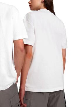 T-Shirt Napapijri Alhoa Branco Homem Mulher